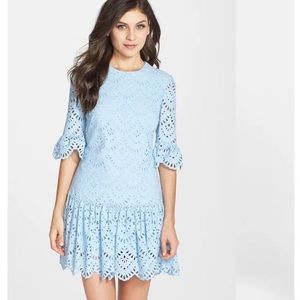 Cynthia Rowley | Light Blue Flounce Eyelet Dress